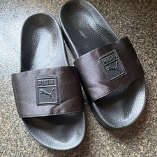 PUMA Men's Black Slide Sandals Logo Comfort US 5 UK 5 EU 38 AU 5