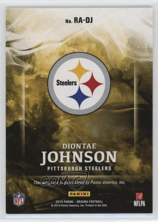 2019 Panini Origins Rookie Auto Diontae Johnson #RA-DJ Auto RC - Image 2 of 2