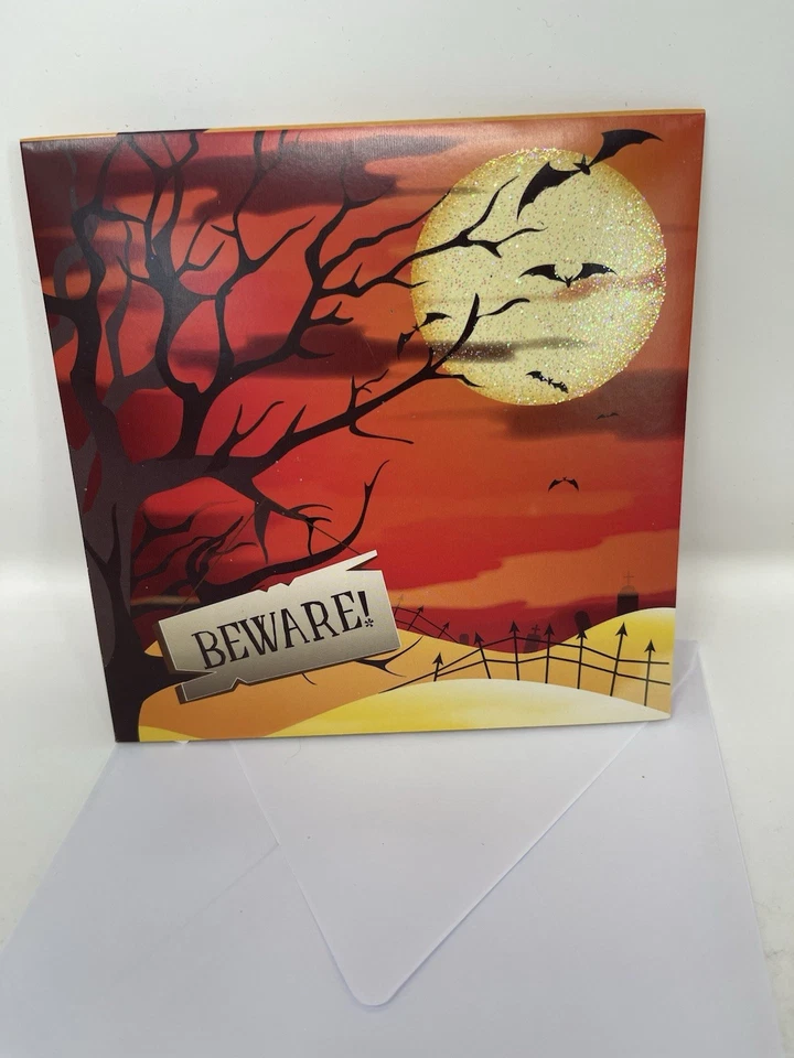 Spooky Cat - Halloween Pop-up Card by Up With Paper - 1155 Envelope Fast Ship - Image 2 of 4