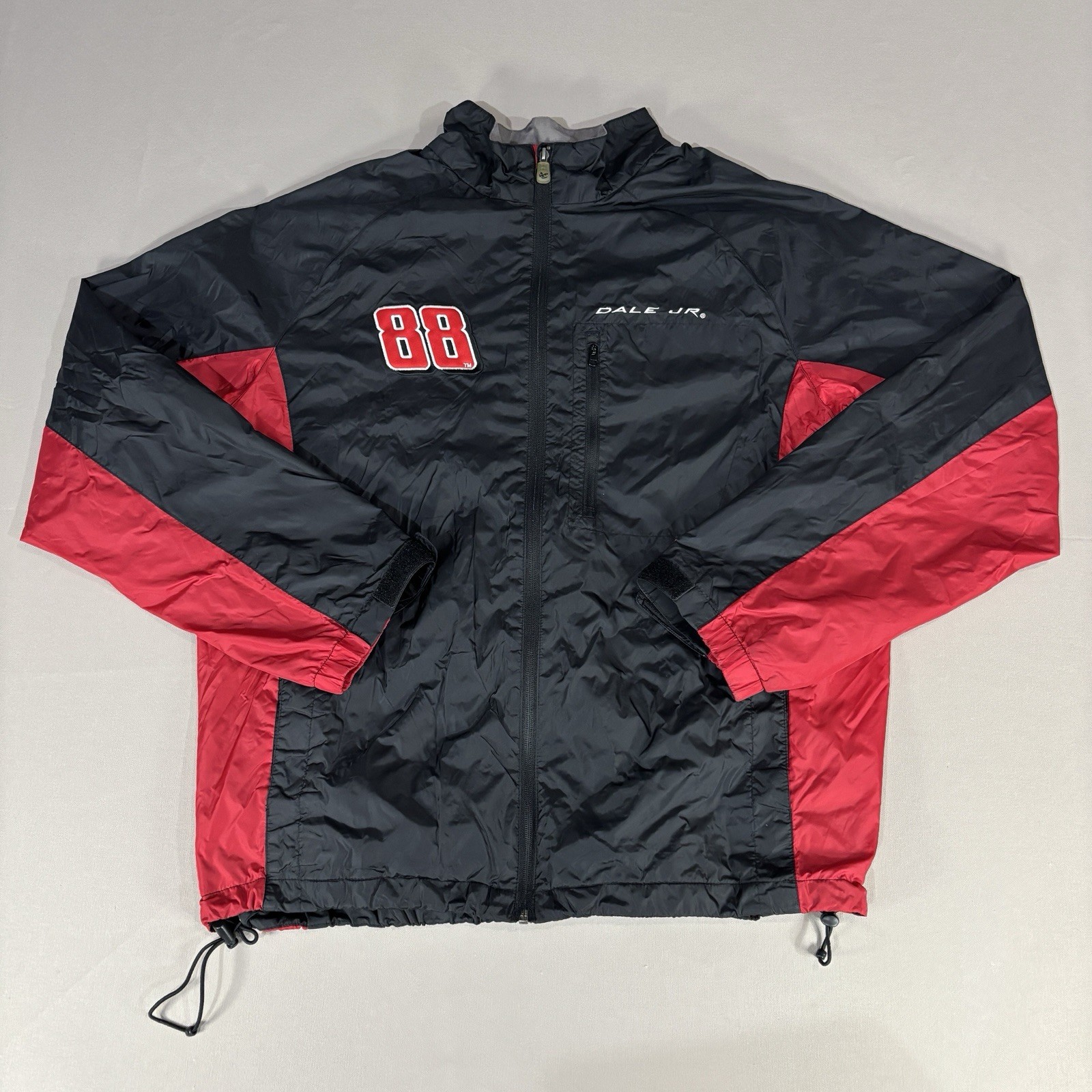 Chase Authentics Dale Earnhardt Jr Windbreaker Jacket Nascar #88 XL Red Full Zip