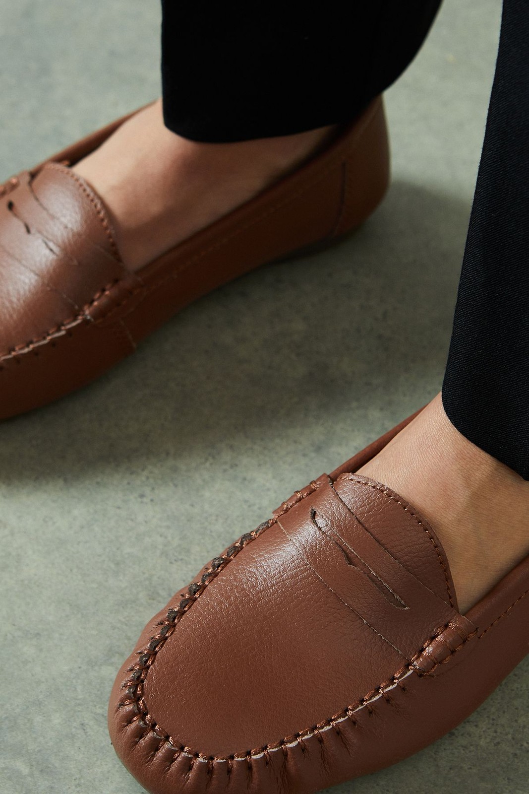 SAOLA Mocassini donna casual Good For The Sole marroni