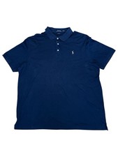 Men  s Shirt Polo Ralph Lauren Classic Fit Stretch Mesh Polo Shirt XL Navy