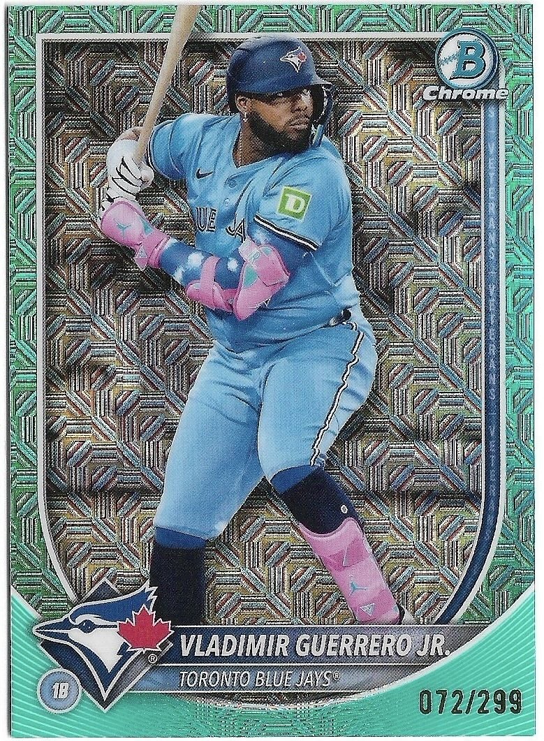 Vladimir Guerrero Jr. #74 Baseball Cards 2025 Bowman Chrome trading card — raw and PSA graded price guide