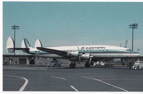 Eastern Airlines postcard. Lockheed Constellation. Great condition.