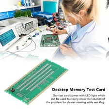 DDR5 RAM Memory Slot Tester Card with LED Lights Portable for PC Motherboard RAM