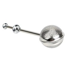 Long-Handle Tea Ball Infuser – Stainless Steel Reusable Strainer for Loose Leaf
