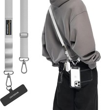 MAGEASY Universal Cell Phone Lanyard Crossbody - Anti-Theft Galaxy Gray