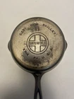 Griswold Cast Iron #6 Chrome/Nickel Plated Skillet Large Block Logo -Has Wobble