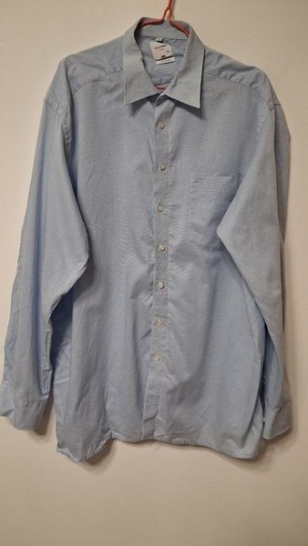 Men Olymp Shirt Blue Cotton 3XL