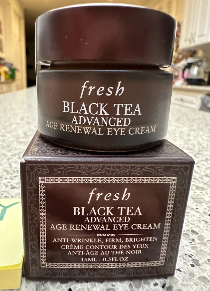 Crema de ojos renovadora de edad avanzada té negro fresco .5 oz/15 ml tamaño completo caja sellada $74 Foto 4 de 4