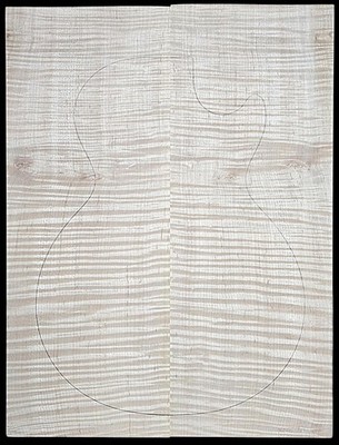 Carve Top 5A Curly Maple - Glued Up - Discounted For Knots  (21'' x 16'' x 15/16'')