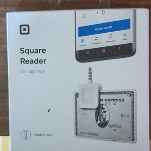 Square Reader Magstripe Headset Jack Wired CC Reader Android iPhone iPad