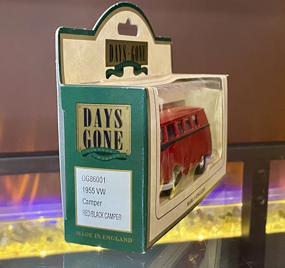 💥1955 大众露营车 Van KOMBI 大众红色巴士右手司机模型玩具类型 2 — 第 3/4 张图片