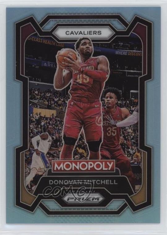 2023-24 Panini Prizm Monopoly Light Blue 190/199 Donovan Mitchell #19 0u9w