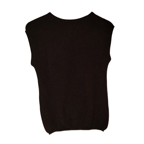 Vince 100% Cashmere Sweater M Deep Purple Sleeveless Knit Top