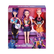 3PC Cosplay Kpop Demon Hunters Dolls Collectible Figure Toy