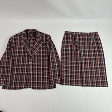 Vintage Burberrys Checked Skirt Suit Women s XL / FR 46