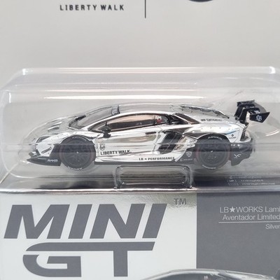 MINI GT LB WORKS LAMBORGHINI AVENTADOR LBWK CHROME IMX 2025 W/ T