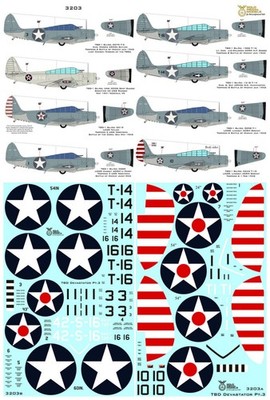 Gold Medal Models Microscale 1/32 TBD-1 Devastator Wartime Midway + More Decals