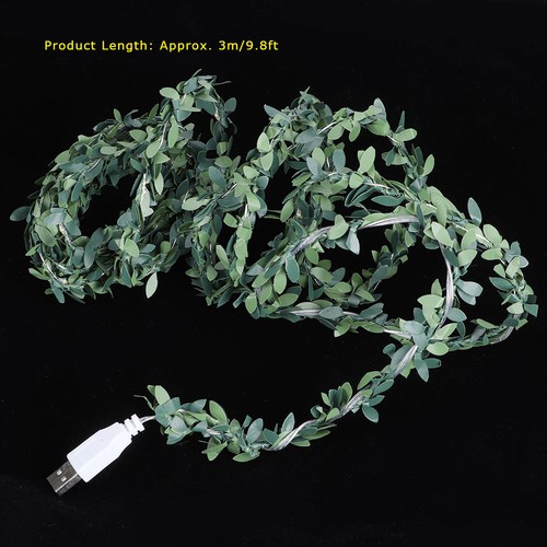 (Warm White)30 LED /9.8ft USB Charging Rattan Fairy String Light Christmas - Bild 4 von 14