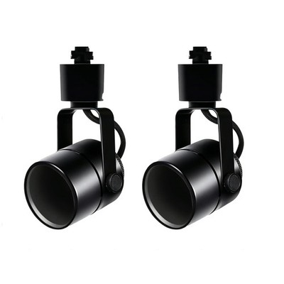 GU10 Track Lights, Black 2-Pack Track Light Heads, No Bulb, H Indoor Ceiling ...
