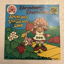 Vintage Kid Stuff Records Strawberry Shortcake 1980 See Hear Read Book Gen X 