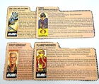 Vintage GI Joe ARAH File Card Lot Duke Torpedo Blowtorch Scrap Iron 1983 1984 Ha