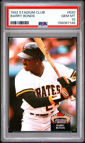 1992 TOPPS STADIUM CLUB #620 BARRY BONDS PSA 10