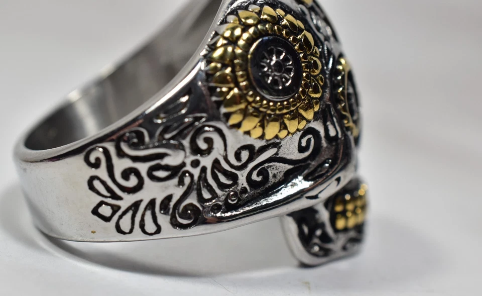Anillo Calavera Ed Hardy Talla 10 Foto 2 de 4