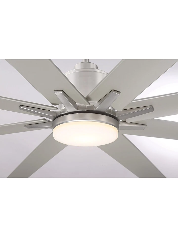 Bellevue SH2025 1 Light 8 Blade Integrated LED Hanging Indoor / - Nickel - Image 2 of 4