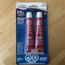 Testors Cement Glue For Plastic Value Pack 2/Pkg With 4 Precision Tip Adapters