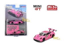 1/64 Mini GT#872 Porsche 911 GT3 R #80 AO Racing 2023 IMSA VIRginia Roxy Pink