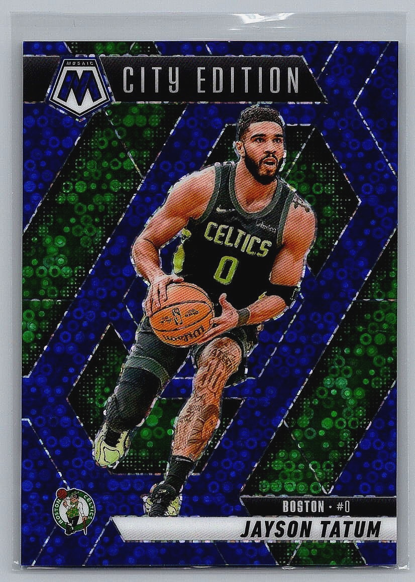 2024-25 Panini Mosaic City Edition Jayson Tatum #287 Fast Break Blue /85 *