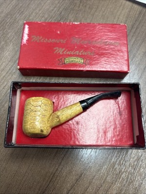 Missouri Meerschaum Washington Miniature Corncob Smoking Pipes 3.5''