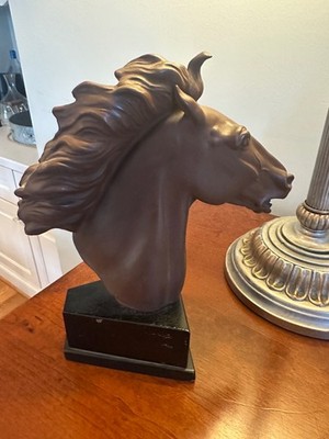 Erich Oehme 1949 Meissen  stoneware stallion horse  sword mark