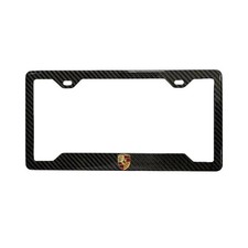 Porsche Carbon Fiber License Plate Frame - 100% Real Carbon Fiber