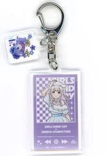 Sanrio Cinnamoroll Girls Band Cry Acrylic Keychain Ltd Ed 60x50mm Collectible