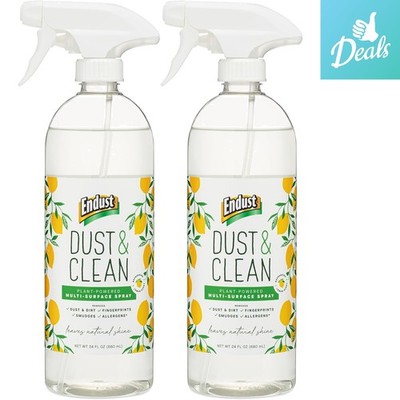 Eco-Friendly Plant-Based Multi-Surface Cleaning Spray - 24 Fl Oz Pack of 2