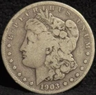 1903 S United States Morgan One Dollar Silver S$1 Coin