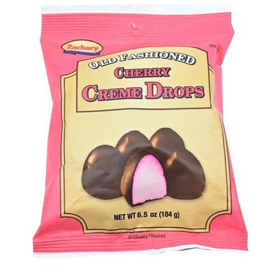 Zachary Old Fashioned Cherry Creme Drops 6oz Bag Full Size