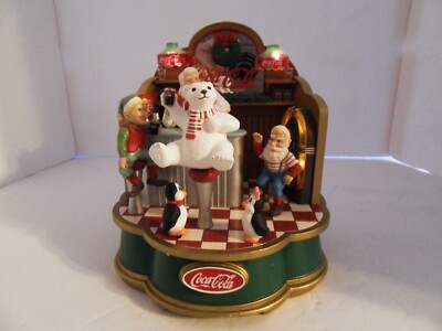 COCA COLA MUSICAL COLLECTION SANTA'S SODA FOUNTAIN 1994