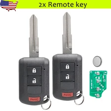 2 For 2015 2016 2017 2018 2019 2020 Mitsubishi Mirage Remote Key Fob OUCJ166N