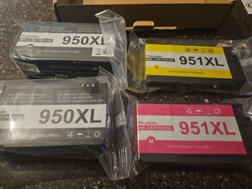 950XL 951XL Black/Yellow/Magenta Replacement Ink Cartridges for HP