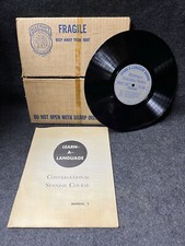 Vintage Vinyl Learn A Language Couse Record 3...