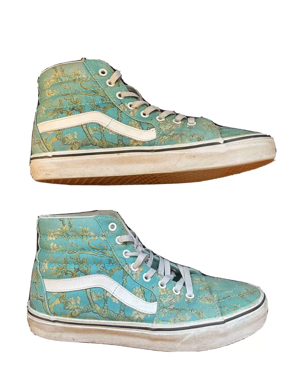 Vans Sk8 Hi VINCENT VAN GOGH ALMOND BLOSSOM(RARE) Mens Size: 10.0