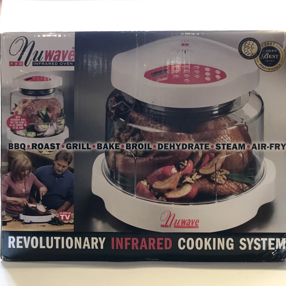 NuWave Pro forno infravermelho fritadeira a ar, vaporizador, desidratar, assar, grelhar, novo - Imagem 2 de 4