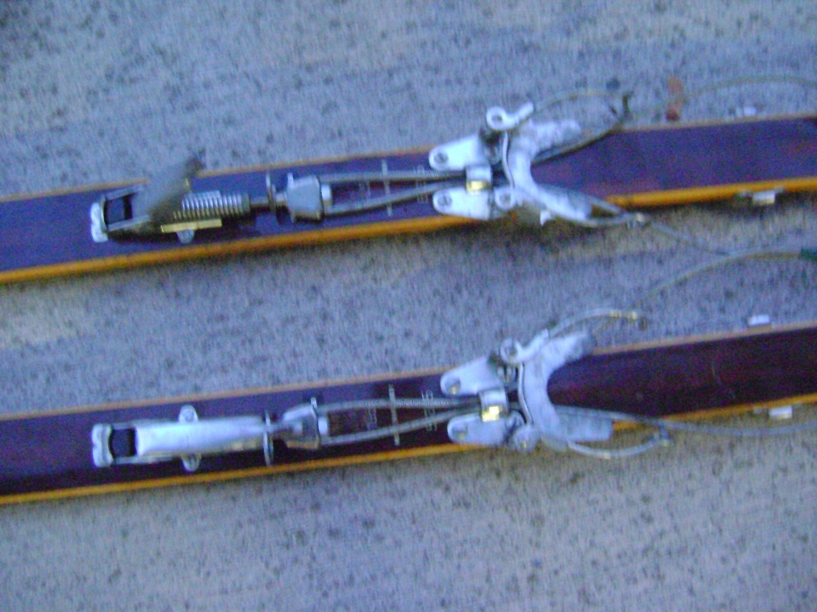 Vintage Silveretta 56335 195 Asnes Turski Wooden Skis Hickory Sole