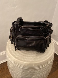 genuine leather prada bag