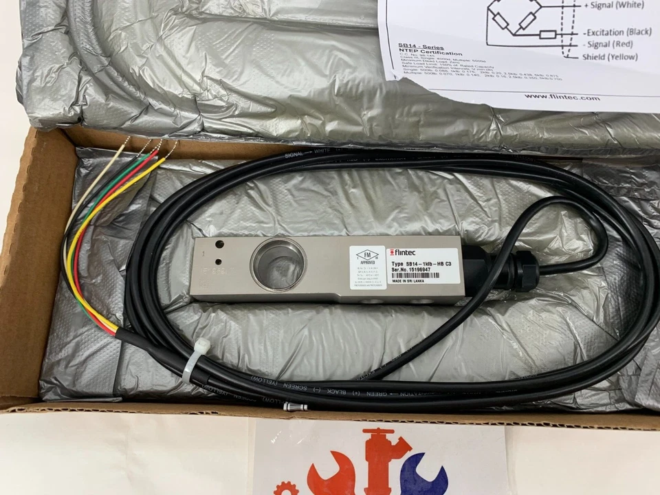 Flintec SB14-1klb-HB C3 Single Ended Beam Loadcell Cap. 10,000lb @2.000111mV/V - Image 3 of 4