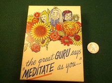 #11 of 28, VTG 1960's - 1970's GAG GIFT - "MEDITATE AS YOU START EACH DAY" POOP!